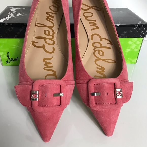 Sam Edelman Sonja Suede Buckle Flats - Picture 6 of 8